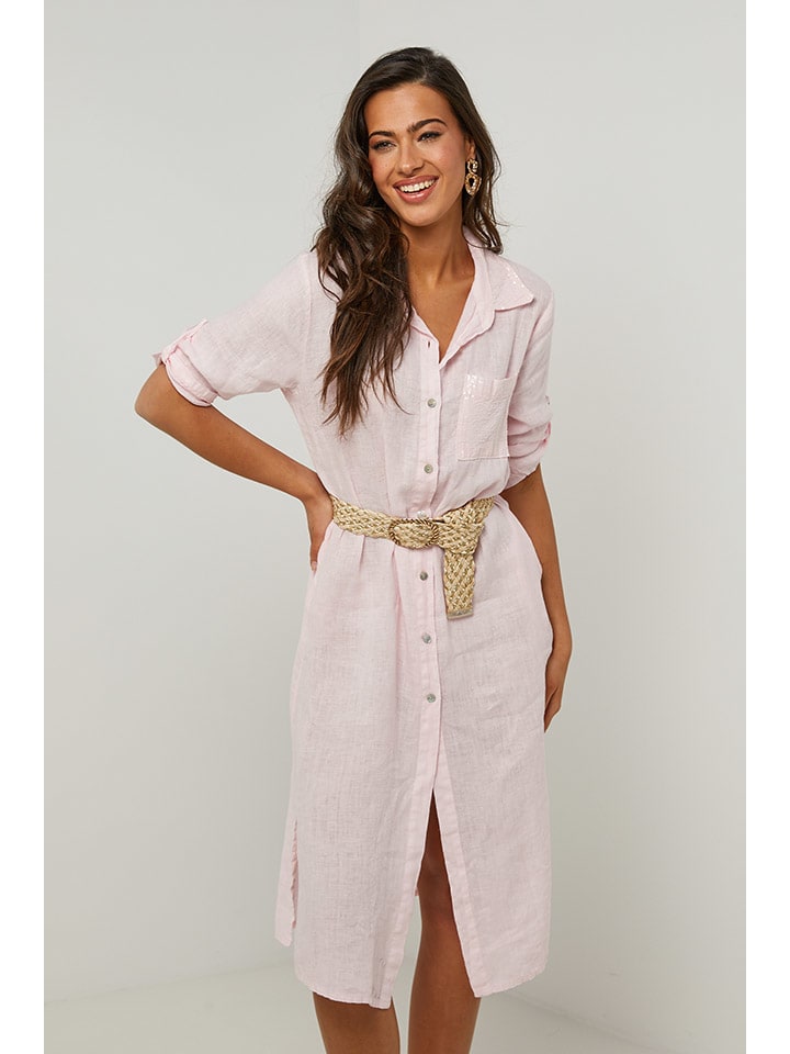 

Платье до колена Le Monde du Lin, розовый