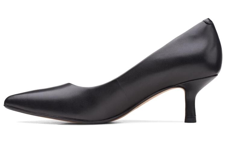 Туфли на высоком каблуке женские черные Clarks