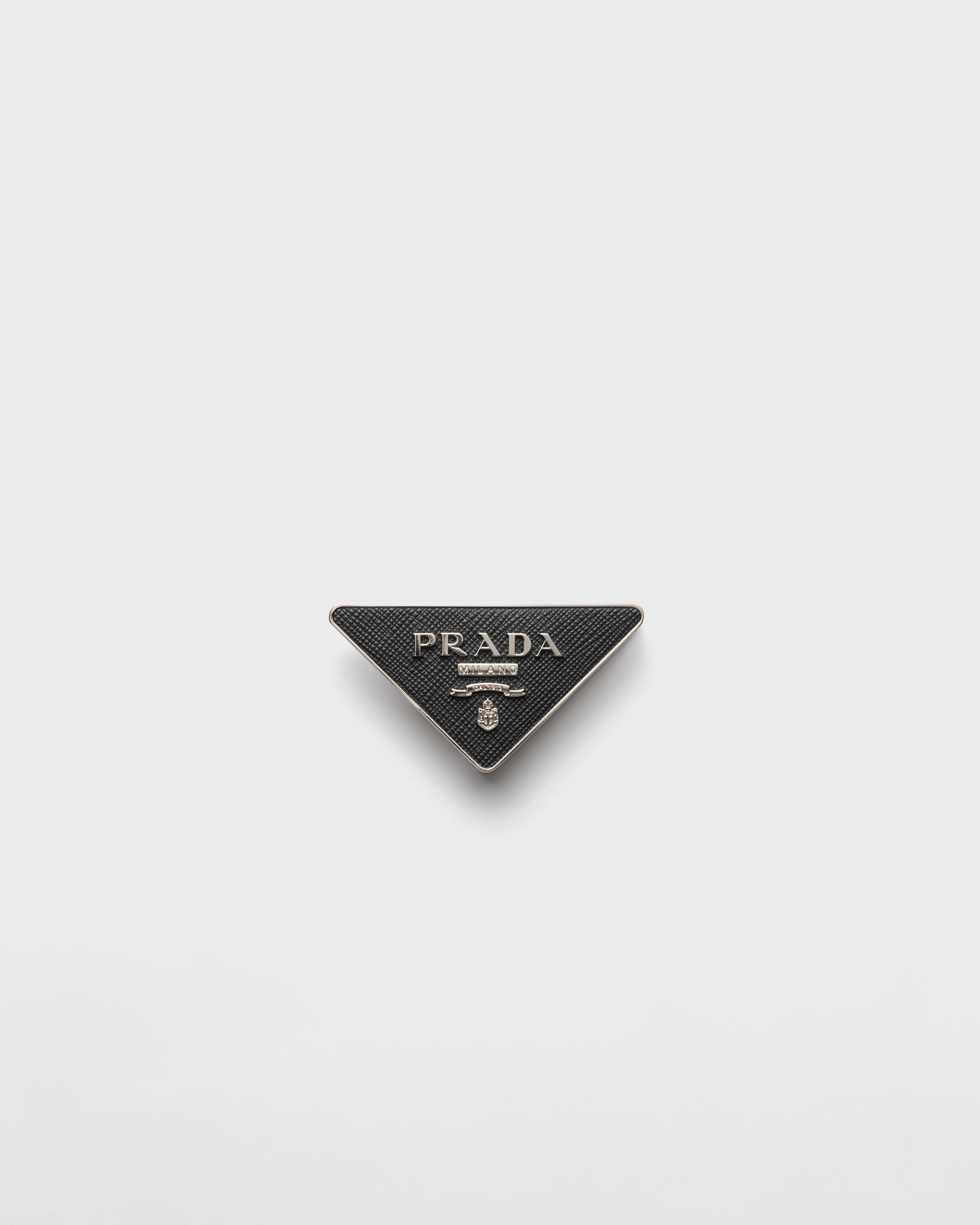 

Пряжка ремня Saffiano Prada, серый