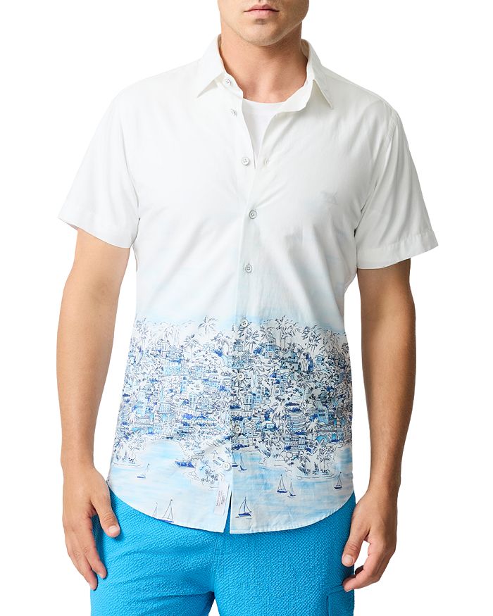 

Ashers Slim Fit Short Sleeve Shirt – Рубашка Ashers с коротким рукавом, приталенная Rodd & Gunn, белый