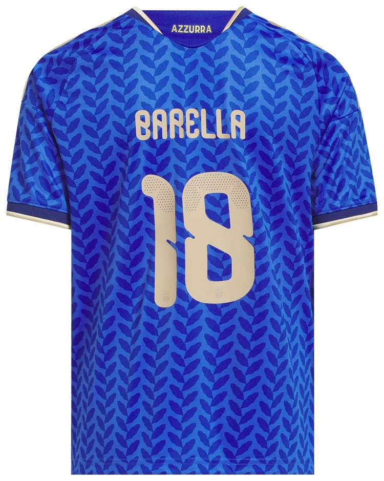 Домашняя футболка Adidas Italy 26 Barella, синий — фото 2