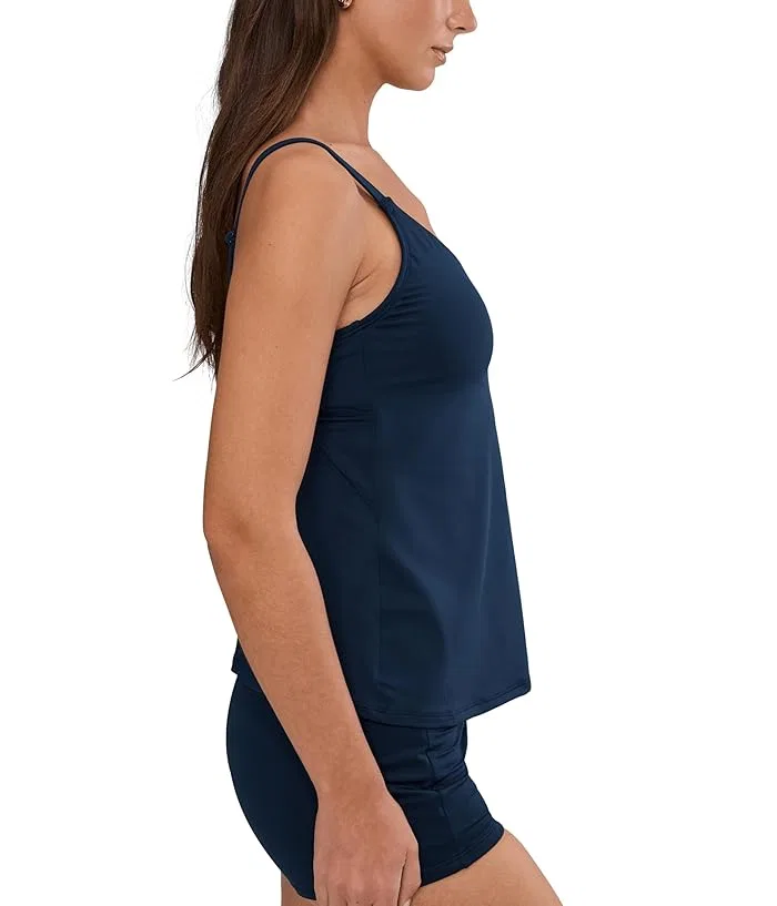 Танкини Effortless Essential V-neck Nike, Midnight Navy — фото 3