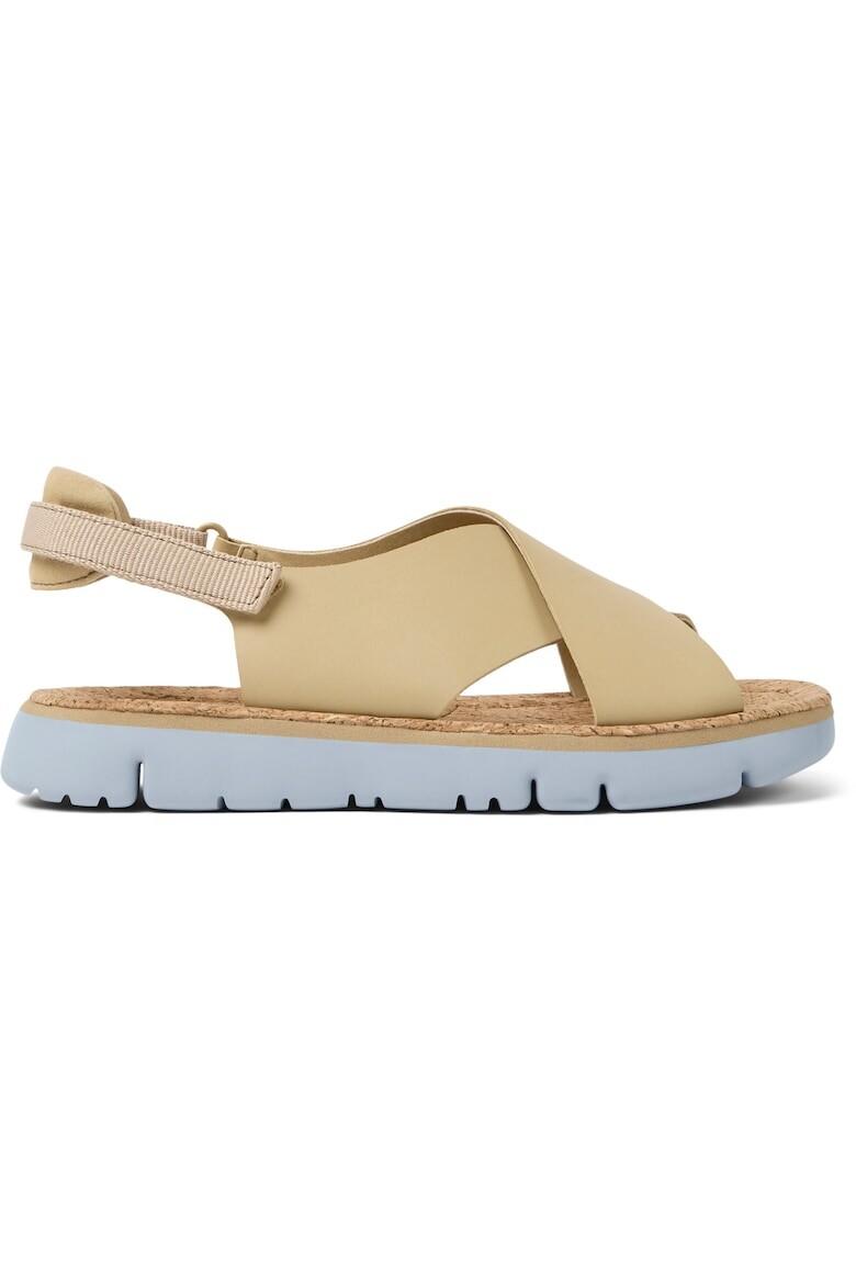 

Сандалии Oruga из кожи и замши Camper, бежевый