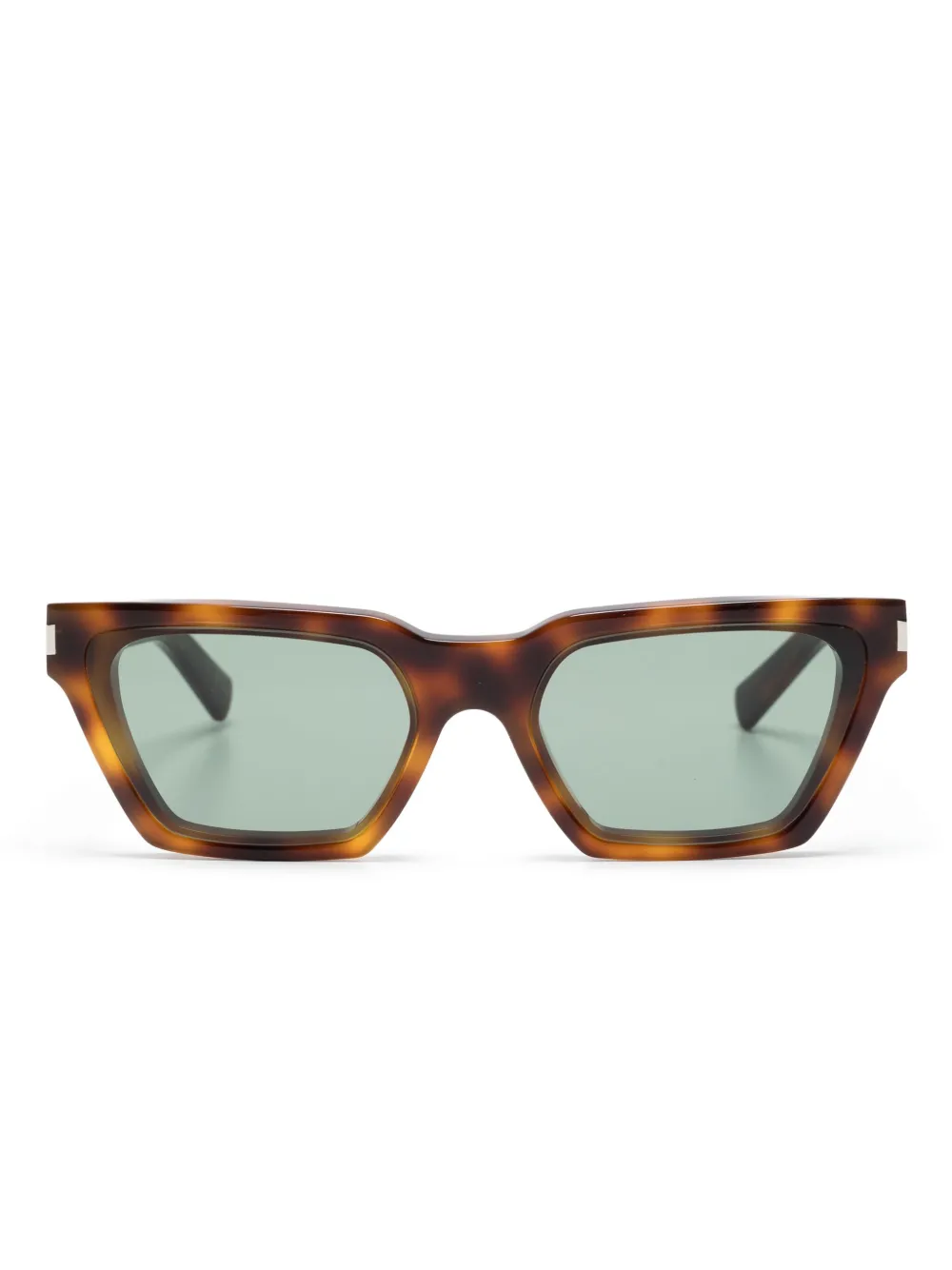 

Солнцезащитные очки с логотипом Saint Laurent Eyewear, коричневый