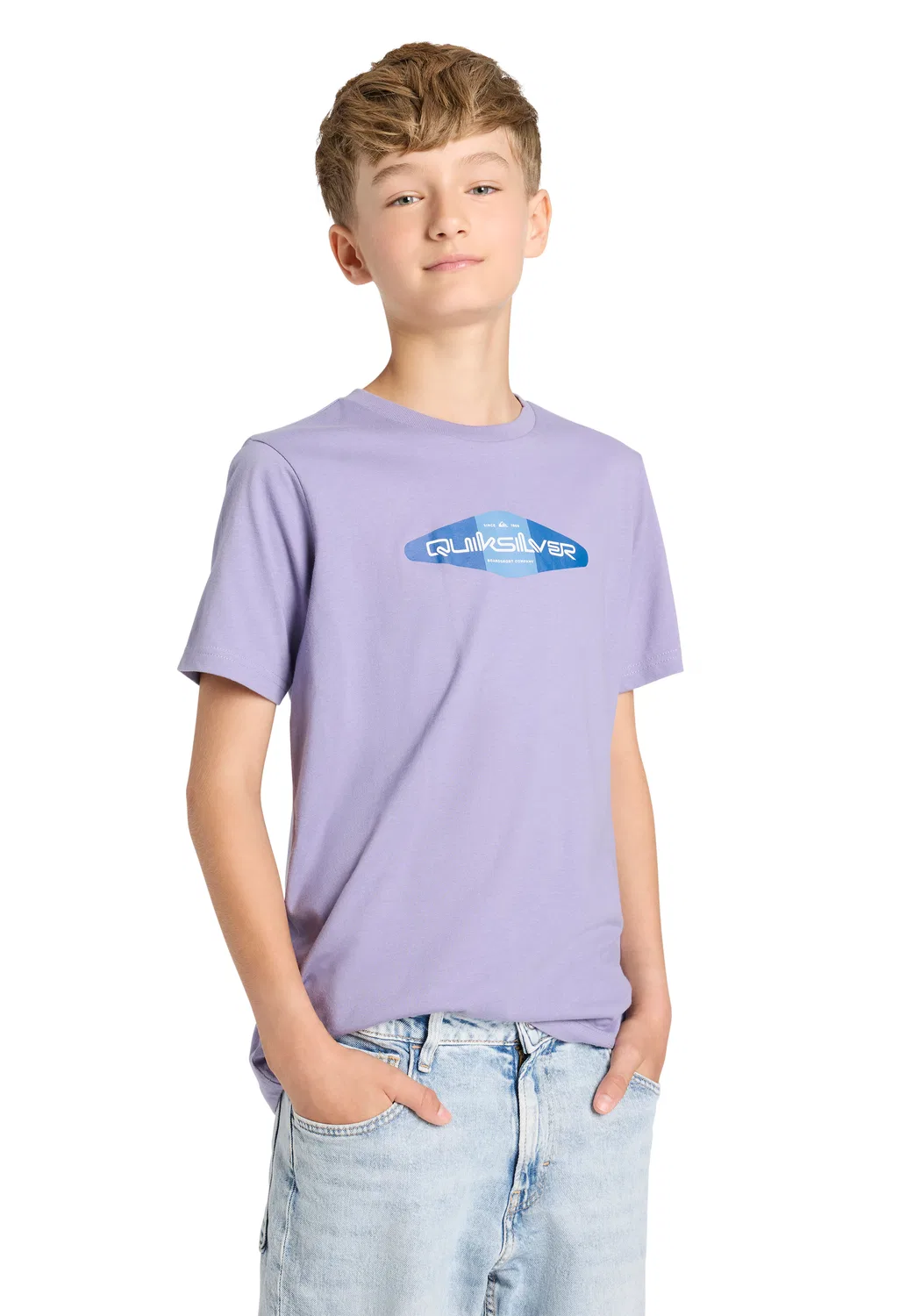 Футболка Quiksilver, Lavender/White — фото 4