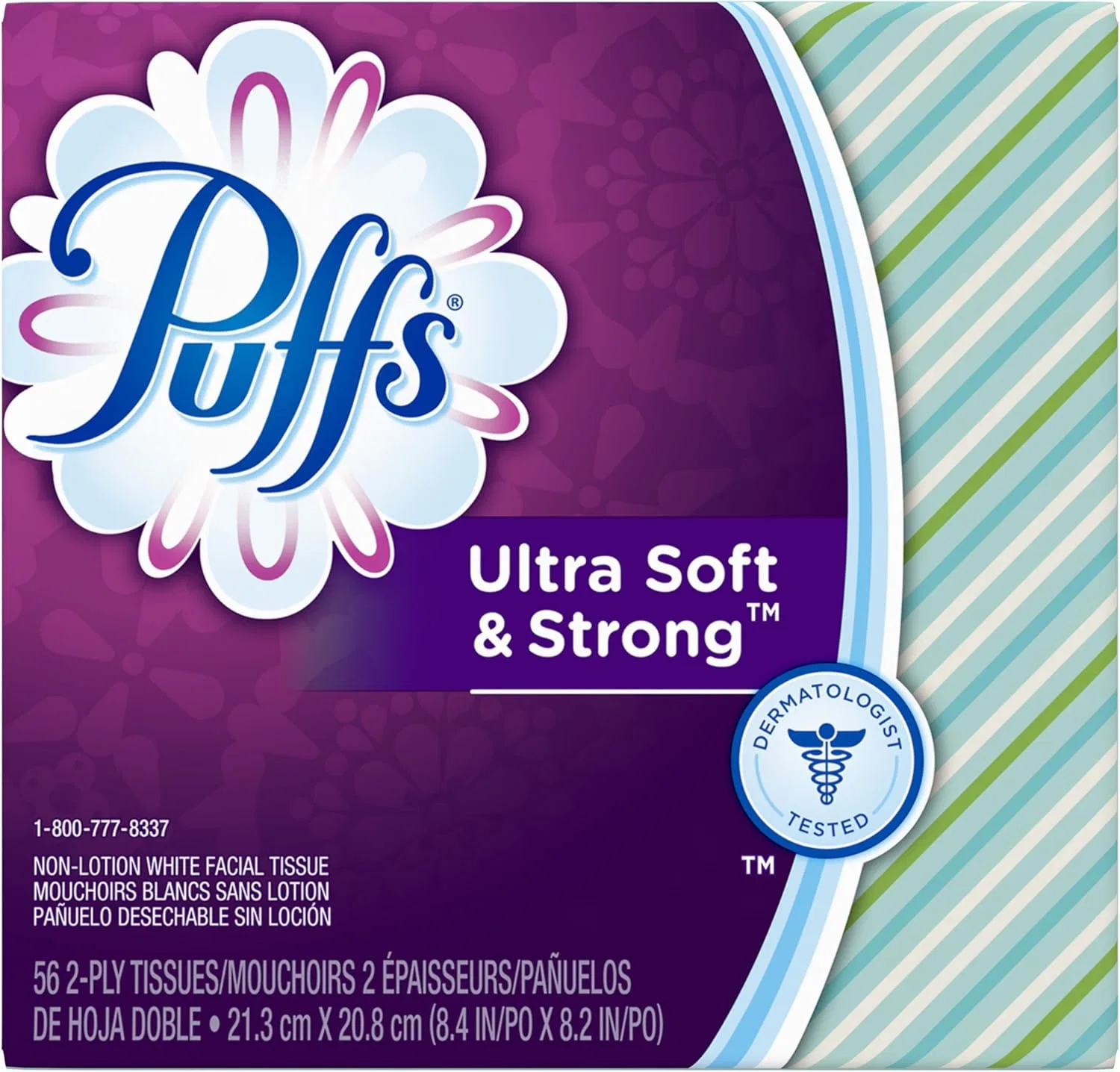Салфетки для снятия макияжа Puffs Ultra Soft & Strong, 24 шт