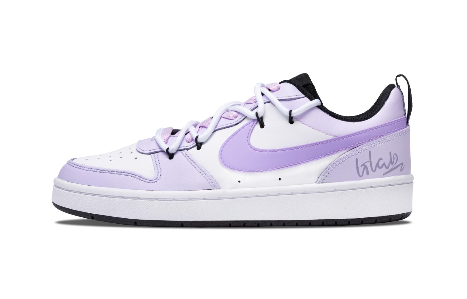 

Кроссовки Nike Court Borough Skateboard Shoes Women's Low-Top White, Фиолетовый, Кроссовки Nike Court Borough Skateboard Shoes Women's Low-Top White