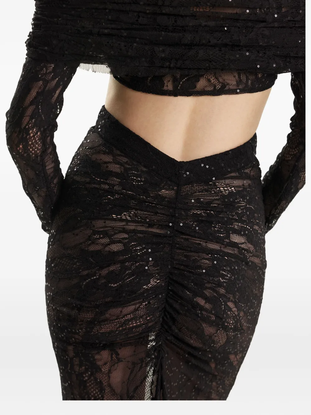 

Макси-юбка из кружев с пайетками 2310 STUDIO, черный