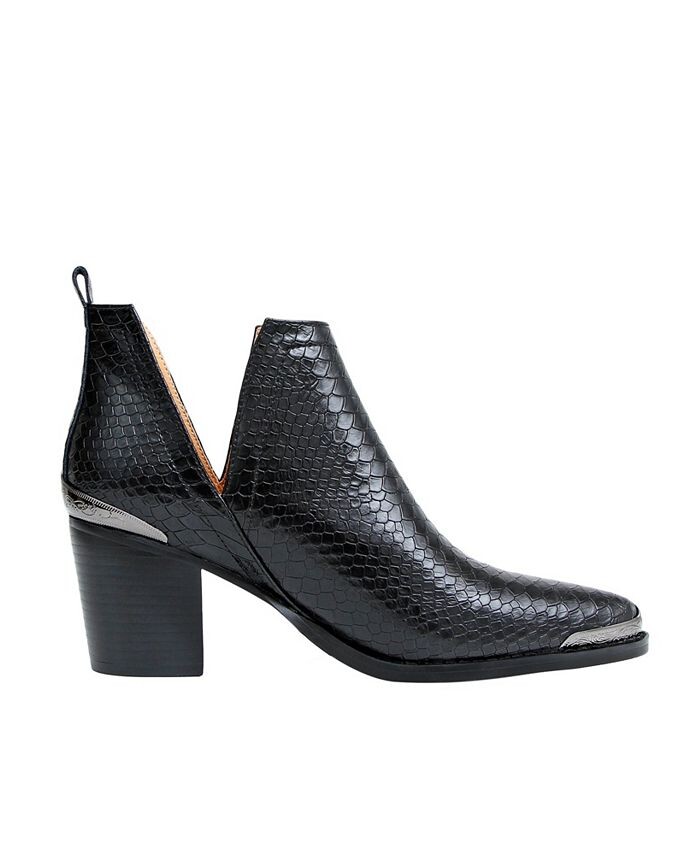 

Женские ботинки Austin Croc с тиснением до щиколотки Belle & Bloom, черный