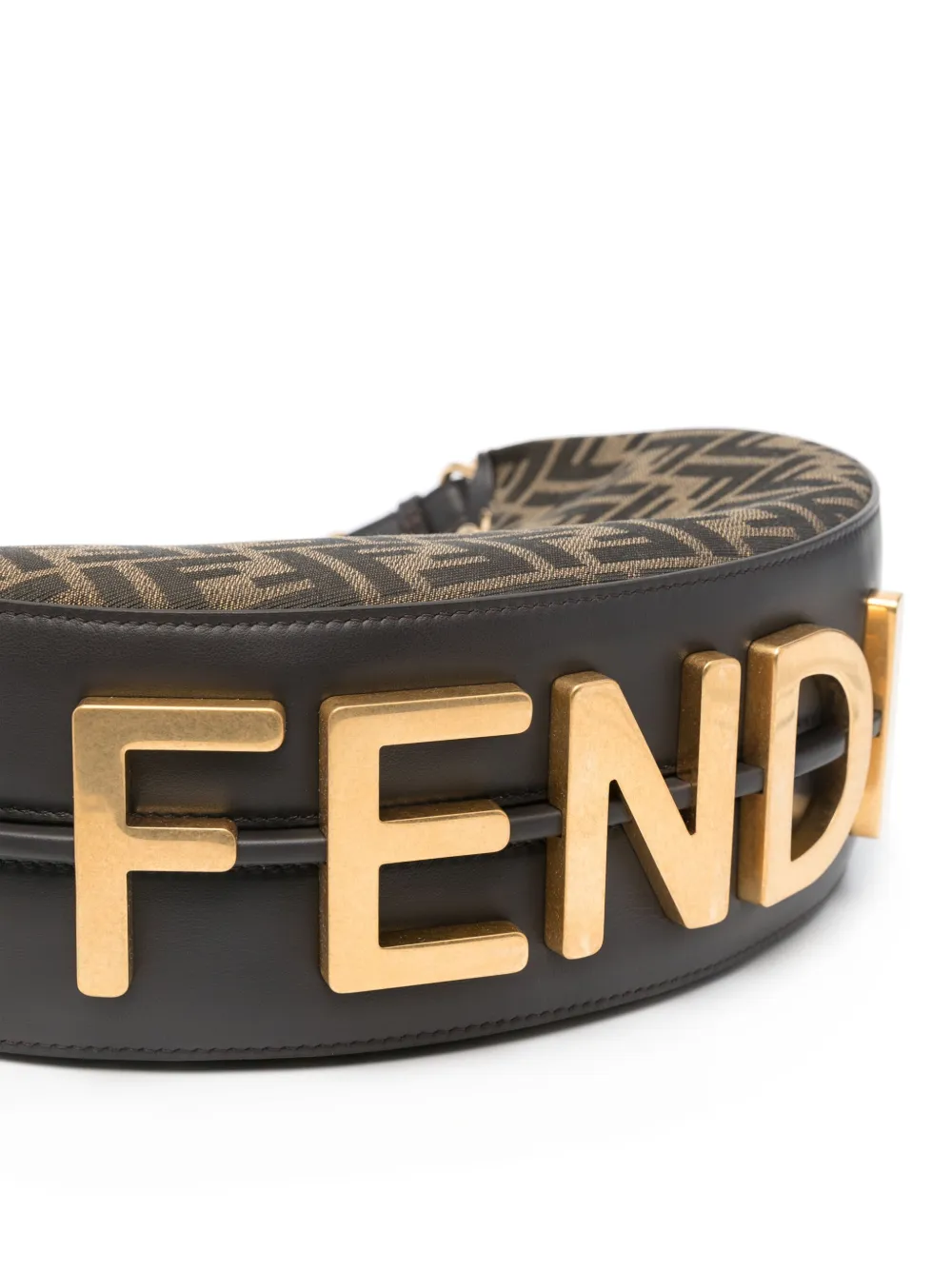 Маленькая сумка на плечо graphy FENDI, коричневый — фото 4