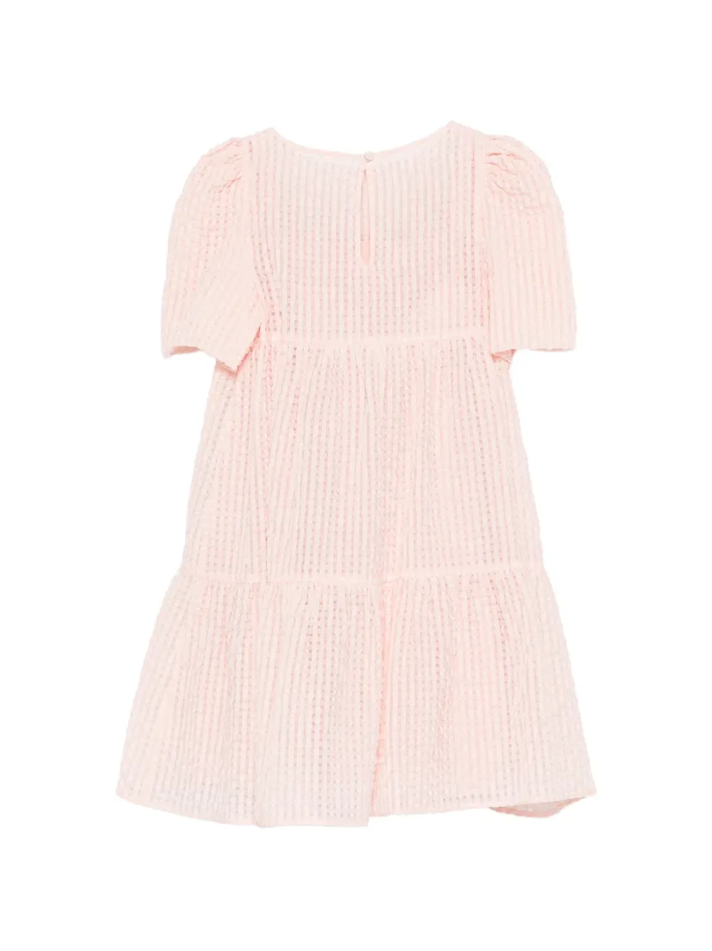 Платье в клетку с короткими рукавами Emporio Armani Kids, розовый — фото 2