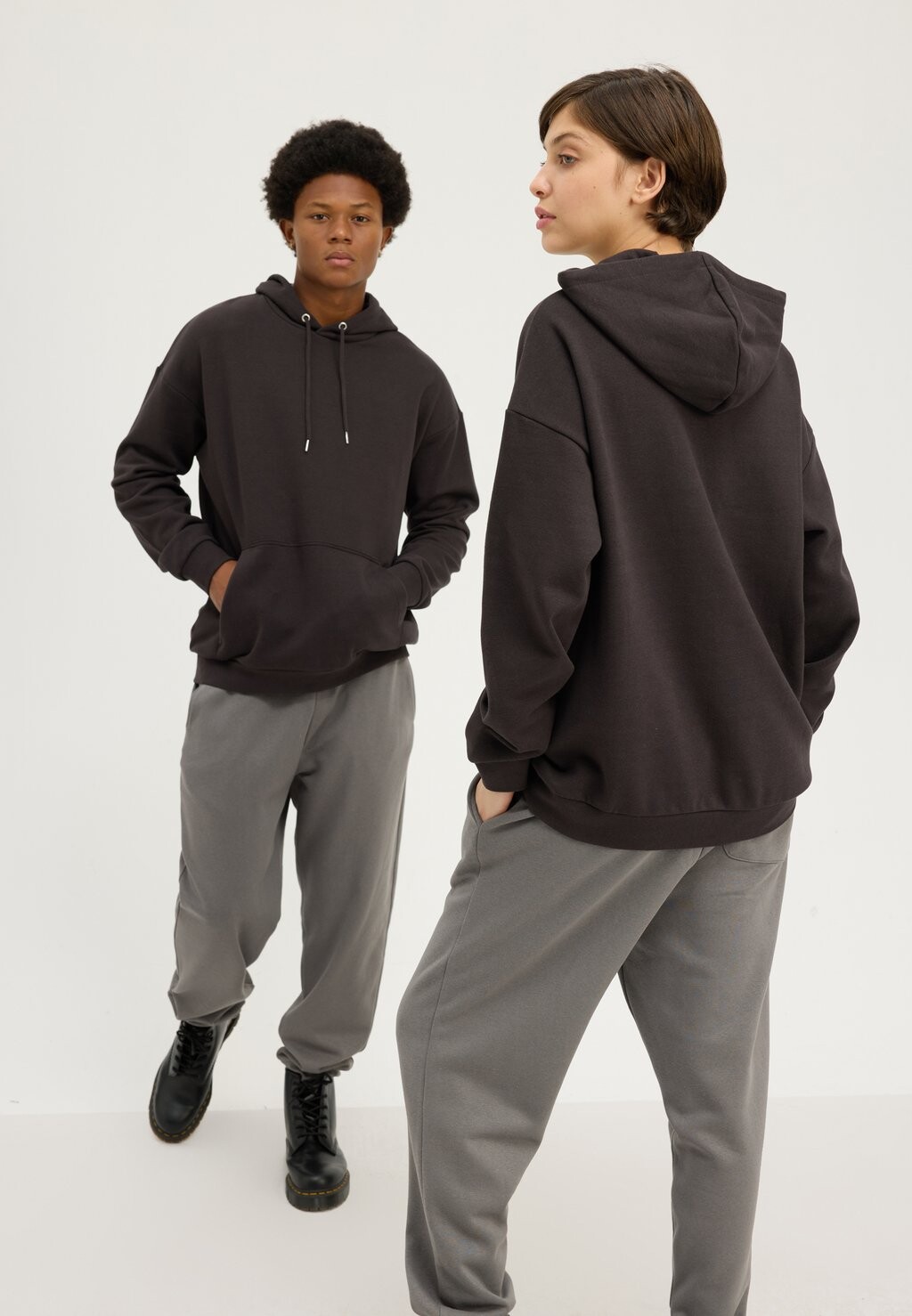 

Толстовка 2 PACK UNISEX YOURTURN, черный/серый
