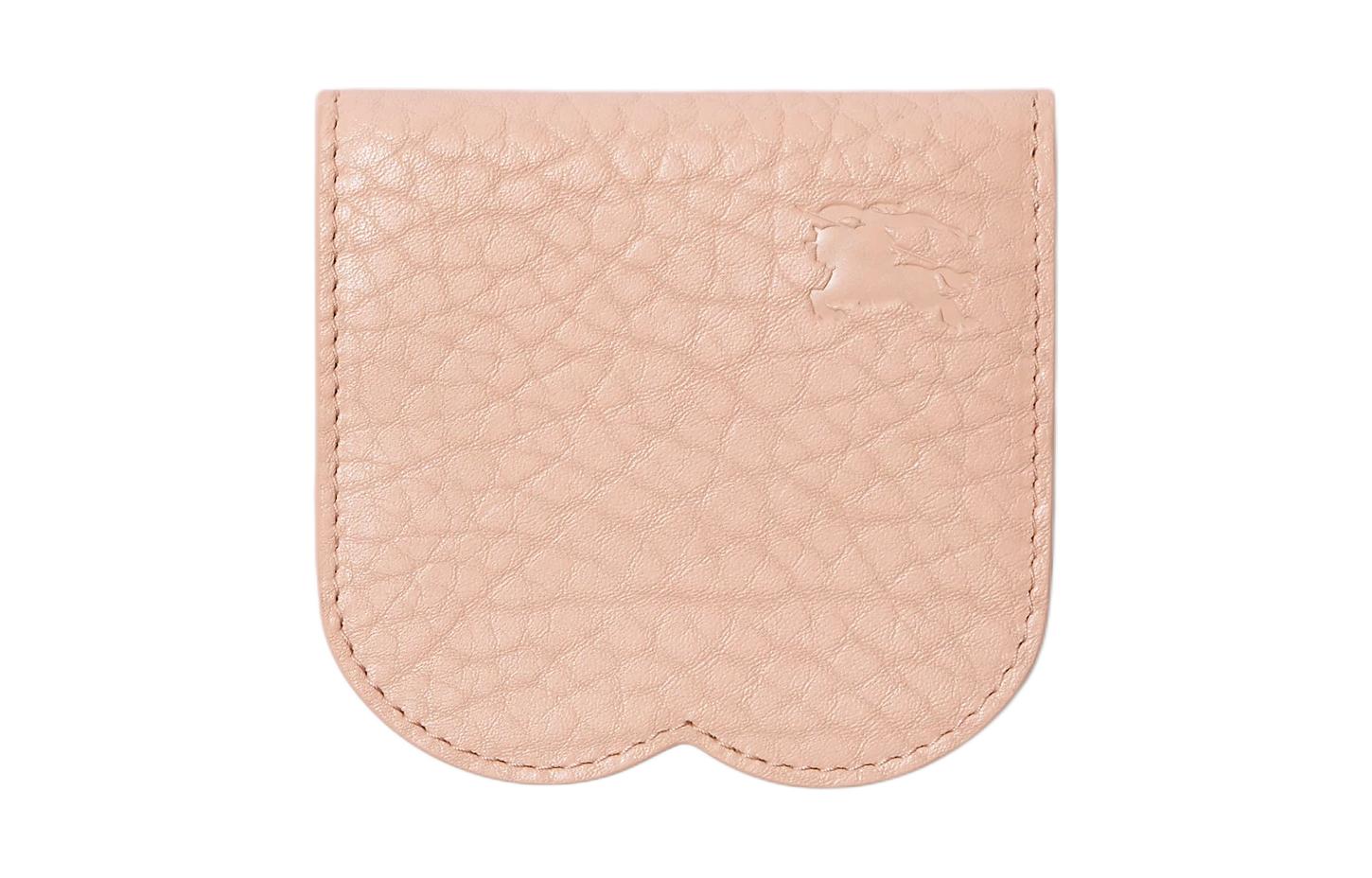 Burberry Текстурированный картхолдер из телячьей кожи для женщин Rouge Red
