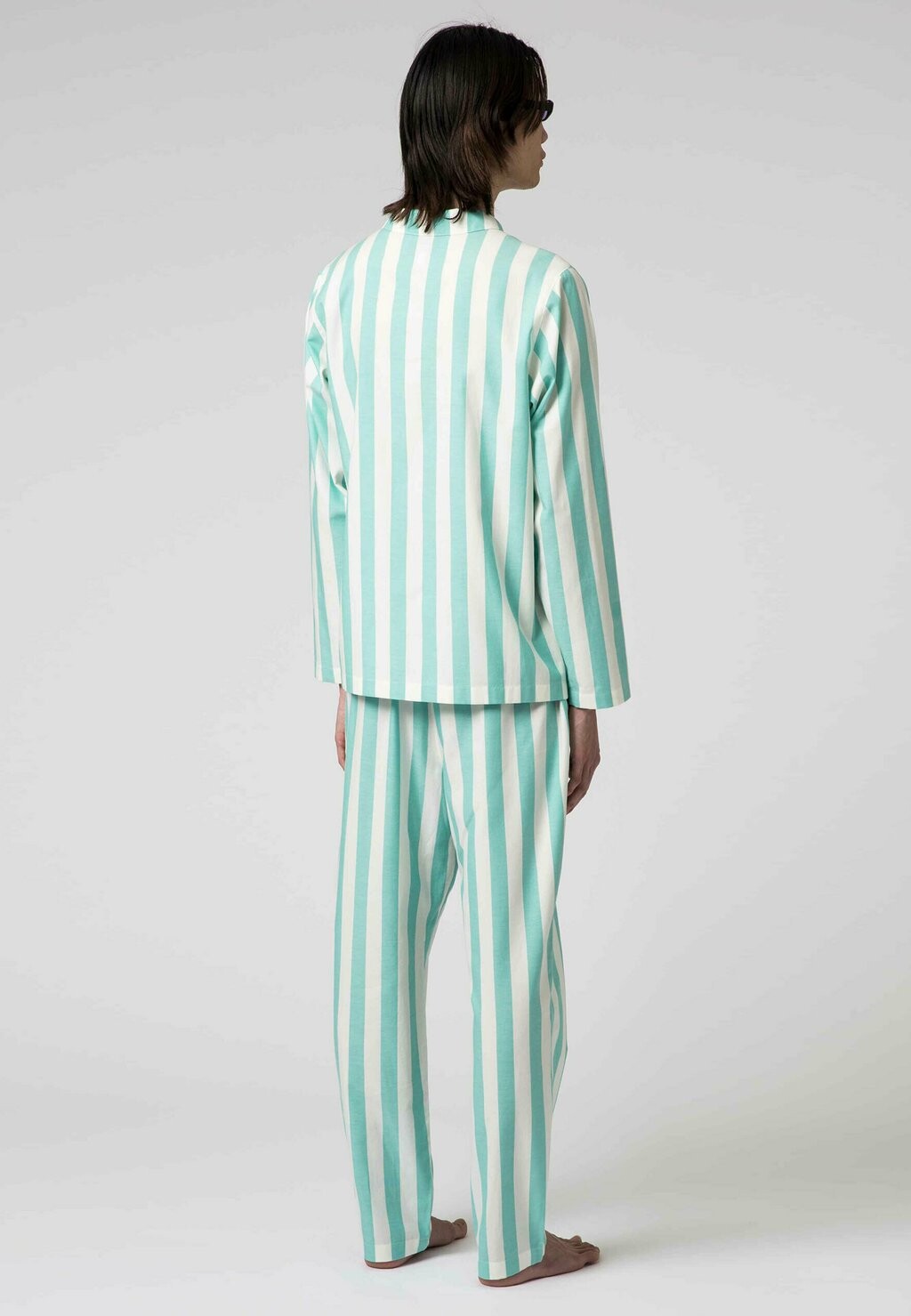 

Пижамный комплект UNO STRIPE BUTTON UP Nufferton, бирюзовый