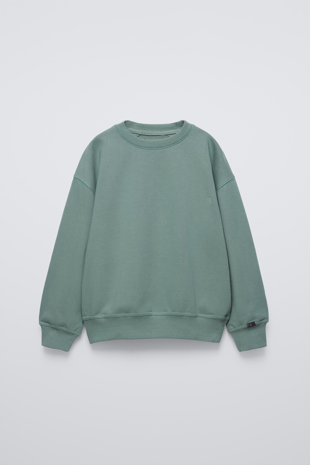 

Вышитая толстовка ZARA, зеленый