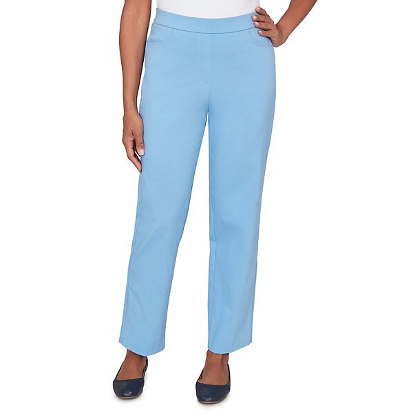 

Брюки с эластичным поясом и передними карманами Alfred Dunner, Wedgewood