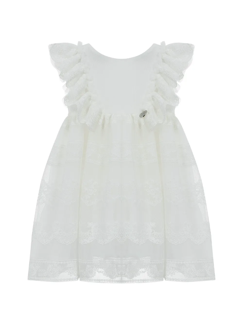 

Платье с оборками Lapin House, белый