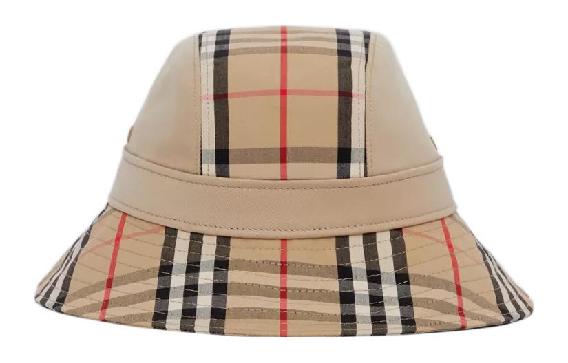 

Burberry Женская суперновая клетчатая шляпа-ведро медового бежевого цвета, Honeys Beige