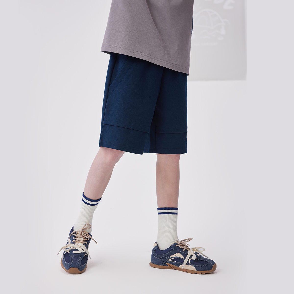 Шорты Breathable Cooling Sports Fashion Kids' Lee, серый — фото 4