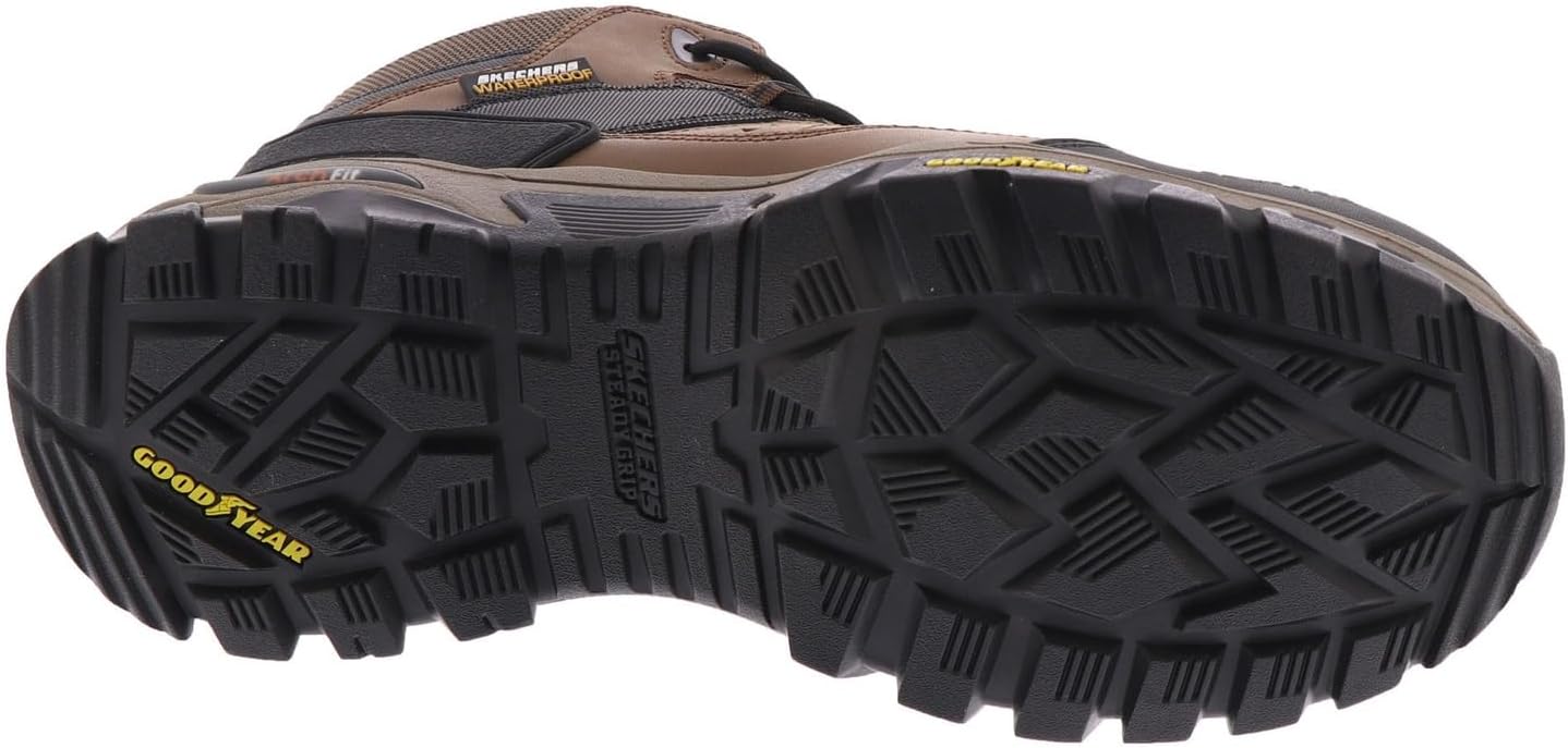 Мужские кроссовки Skechers Arch Fit Tarver с композитным носком, коричневый — фото 3