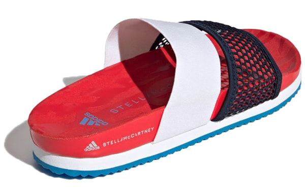 Тапочки stella mccartney x lette slides slippers red Adidas, красный — фото 4
