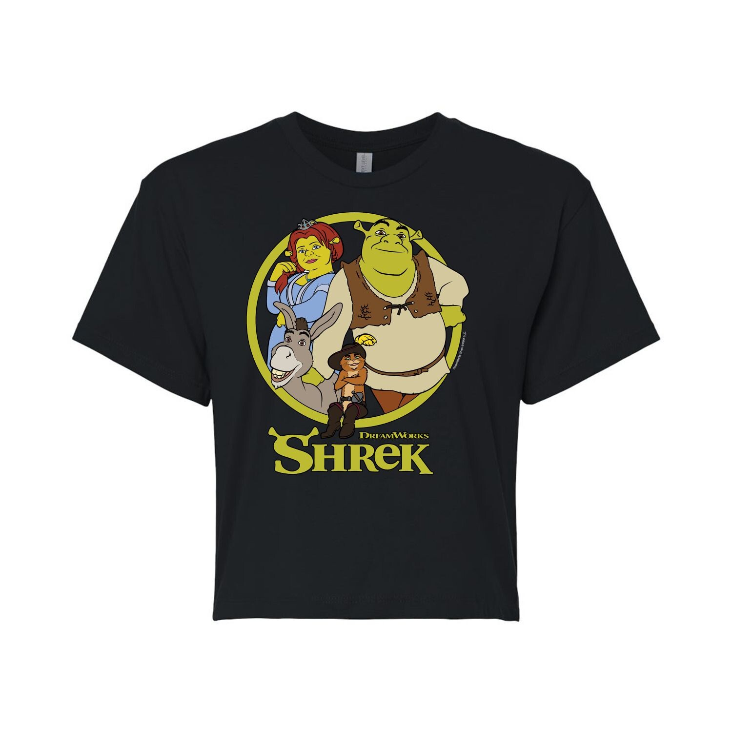 

Укороченная футболка для юниоров Shrek Group Licensed Character, черный