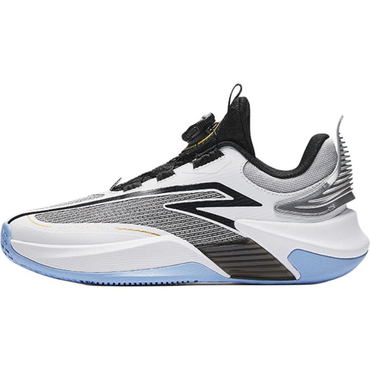 

Antakids Антискользящие износостойкие низкие детские баскетбольные кроссовки white black silver kids