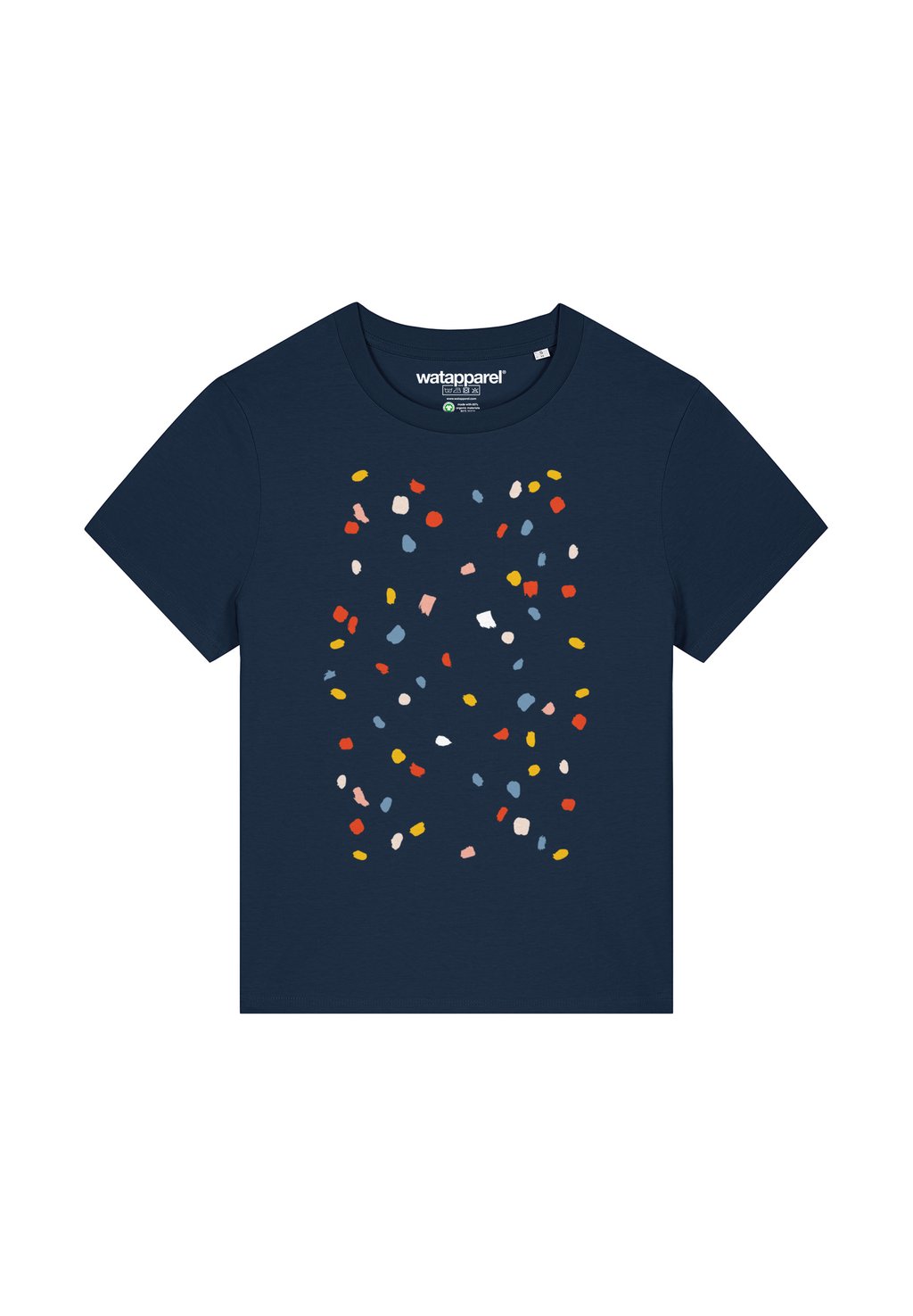 

Футболка с принтом THIS IS ART watapparel, темно-синий