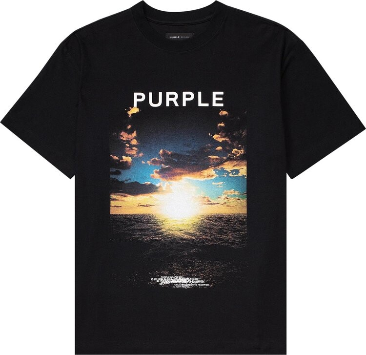 

Футболка PURPLE BRAND Textured Jersey 'Black', черный