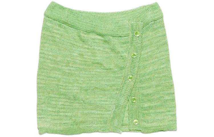 

Acne Studios SS24 Повседневная короткая юбка женская, ярко-зеленая