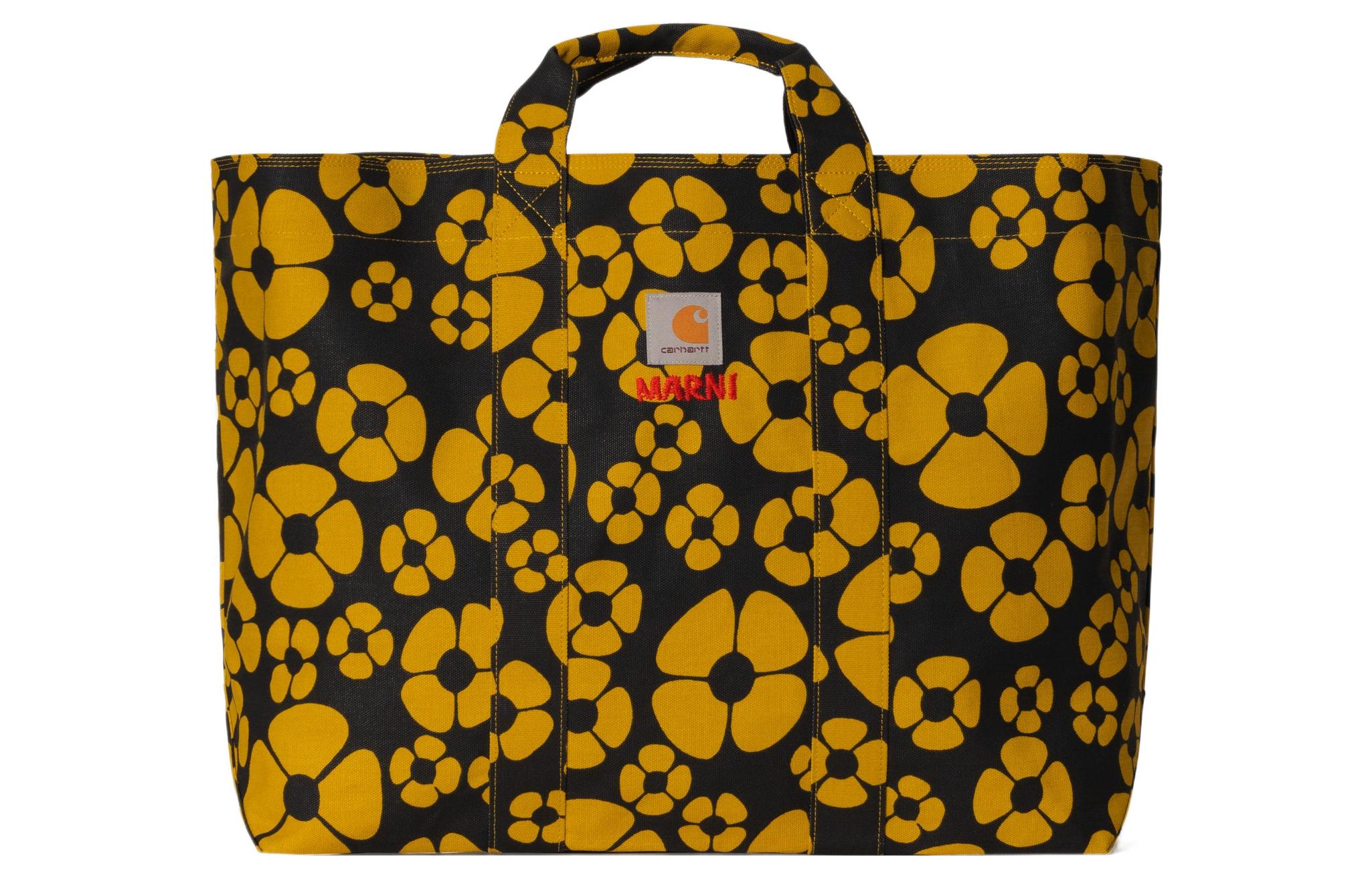 

Carhartt WIP Сумка Marni X черная желтая разноцветная, Black Yellow Multicolor