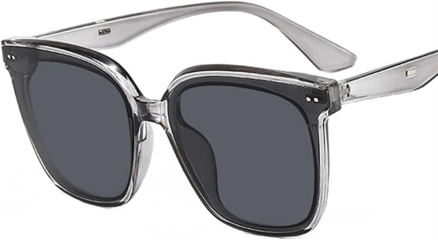 

Солнцезащитные очки в стиле ретро с большой квадратной оправой 2027 года для мужчин и женщин, для отдыха на природе (Цвет: C, Размер: 1) MTZJH, One Color