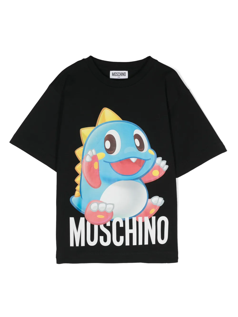 

Футболка с логотипом Moschino Kids, черный