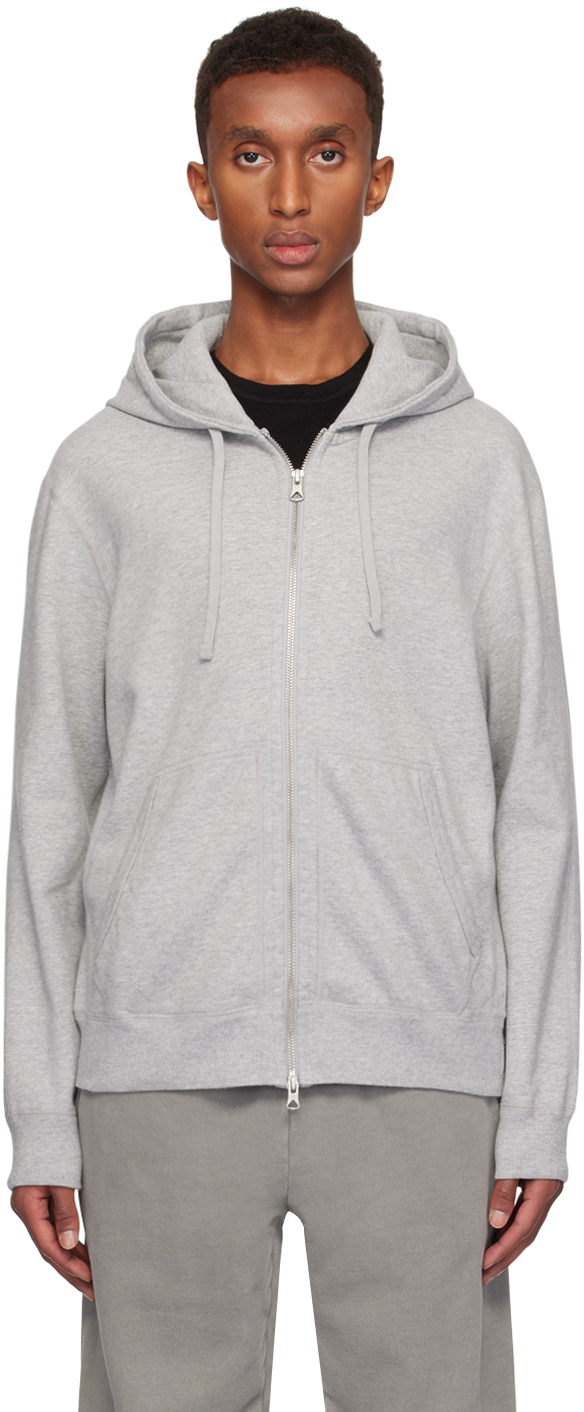 

Серая толстовка с капюшоном idweight Terry Standard Zip Reigning Champ, Heather grey