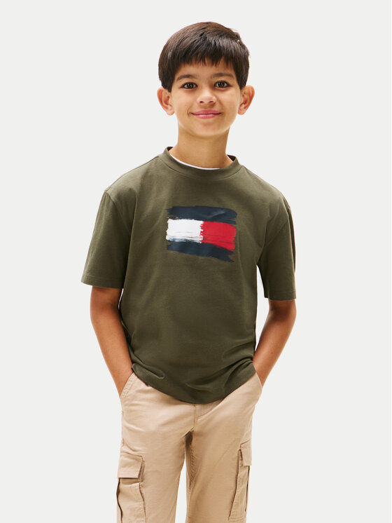 

Футболка regular fit Flag Archive KB0KB10111 Tommy Hilfiger, зеленый