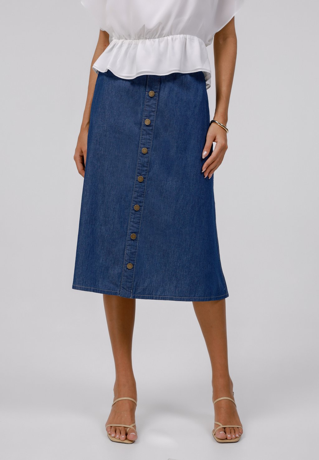 

Юбка А-силуэта Denim skirt Anna Field by Zalando, цвет Mid Blue Wash