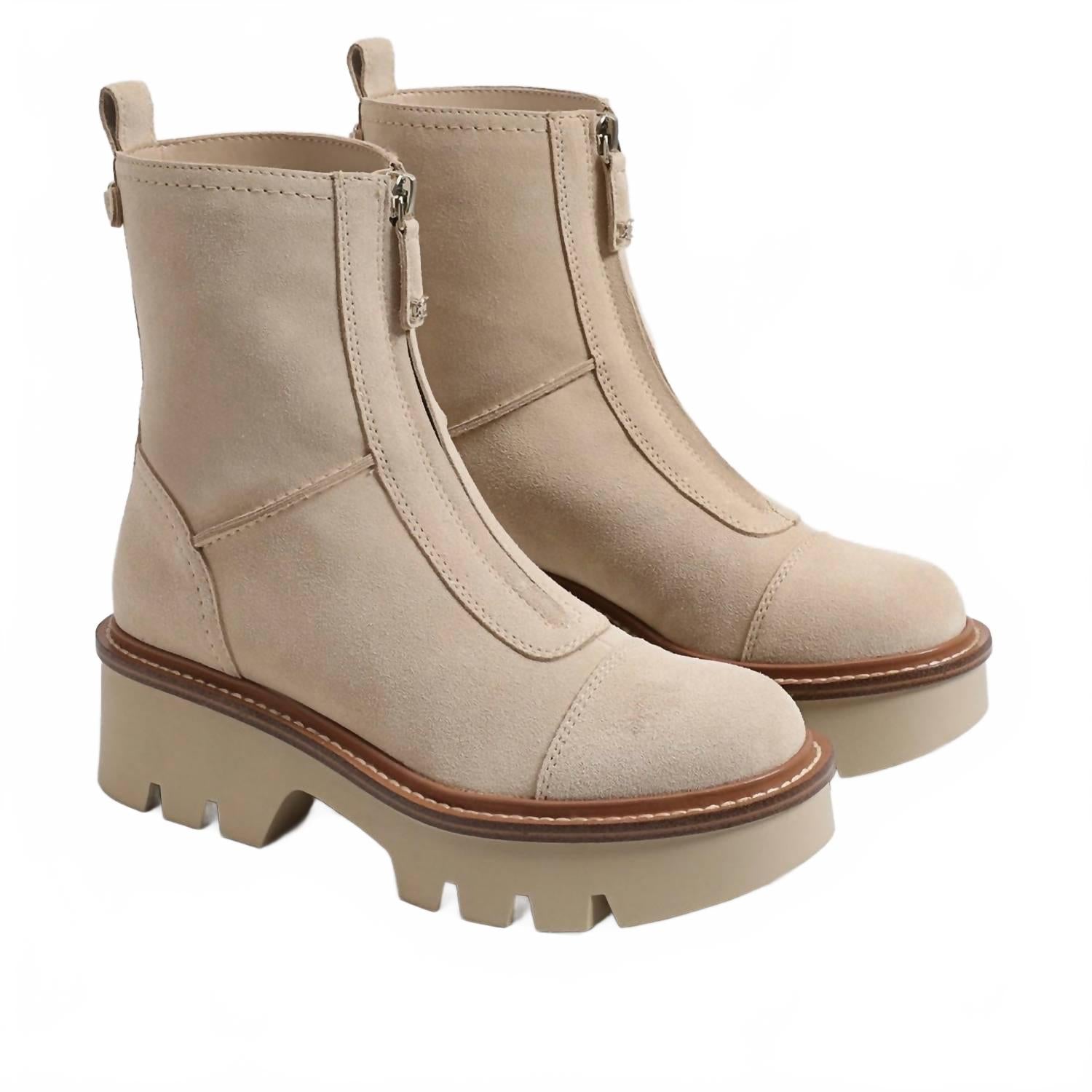 Женские осенние ботильоны Cooper в бежевом цвете Sam Edelman