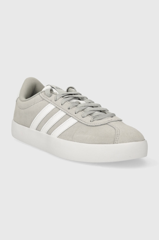 Кожаные кроссовки Vl Court Adidas, серый — фото 2