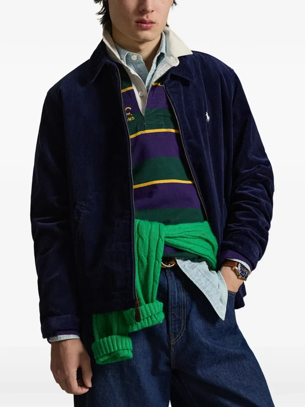 Вельветовая куртка Wynton POLO RALPH LAUREN, синий — фото 3