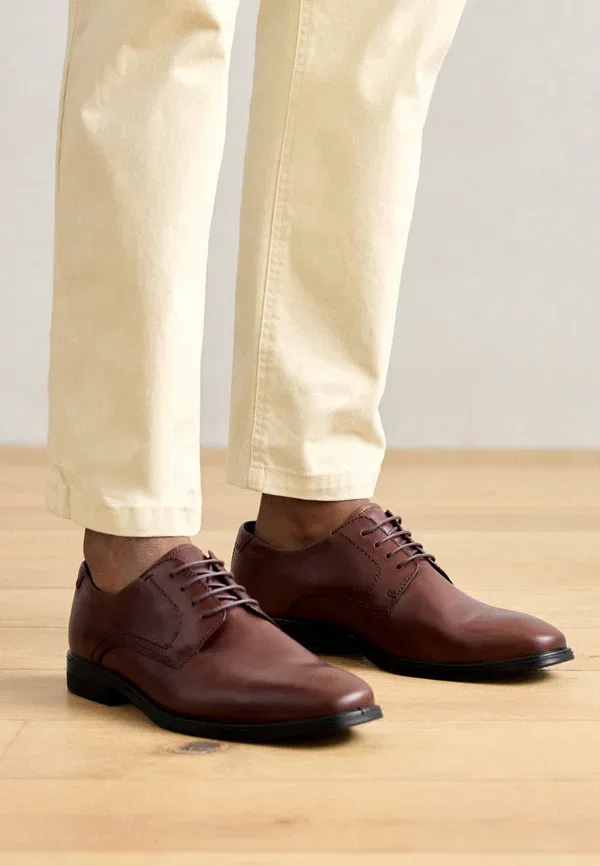 Ботинки smart lace ups Ecco, темно-коричневый — фото 2