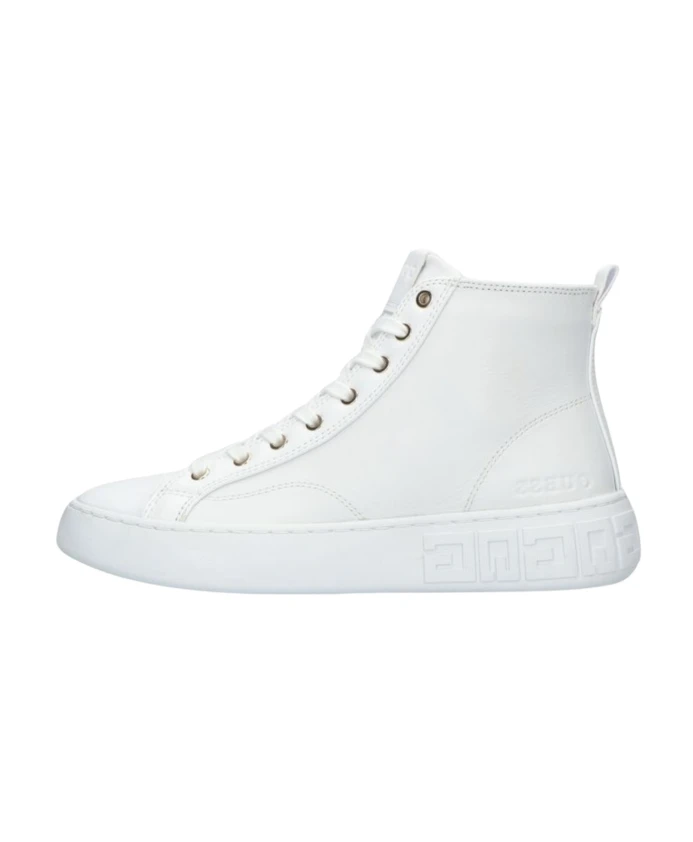 

Высокие кеды приглашаем Guess, белый