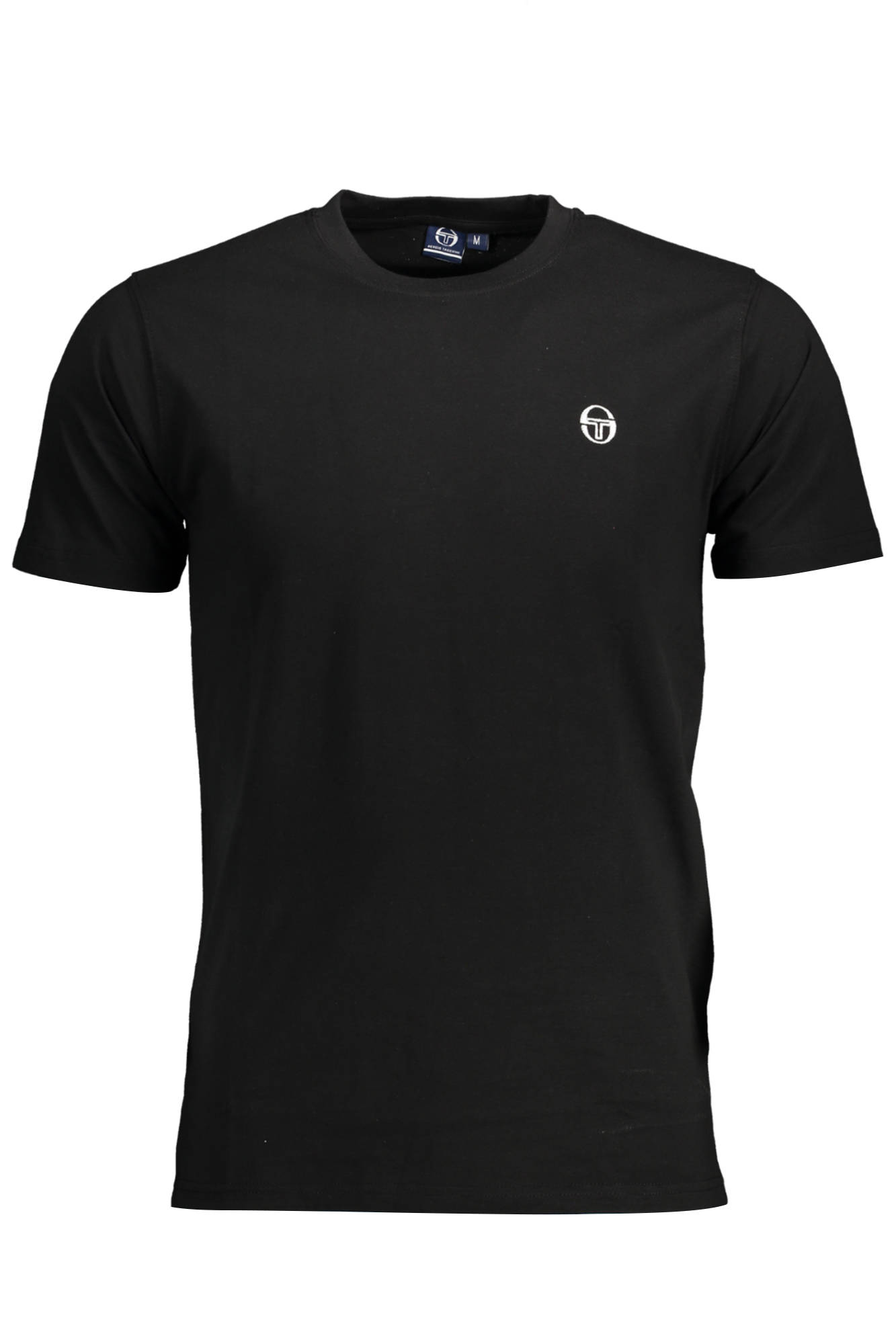 

Мужская футболка Sergio Tacchini хлопковая однотонная, черный