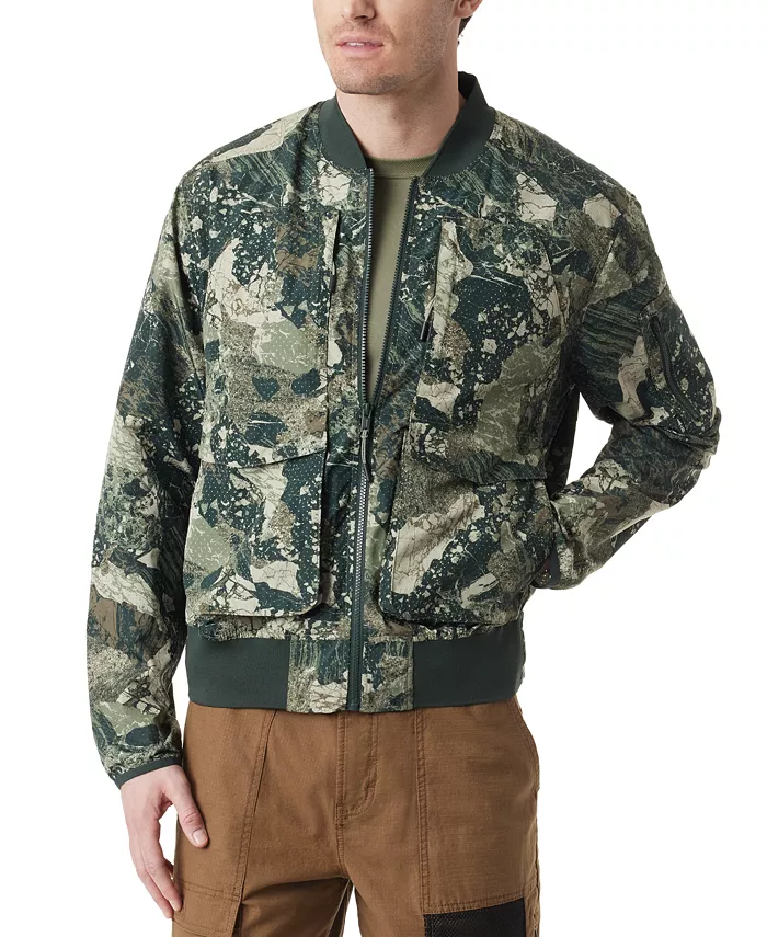 

Мужская дорожная камуфляжная куртка-бомбер Easy-Pack Travel Camo BASS OUTDOOR, зеленый