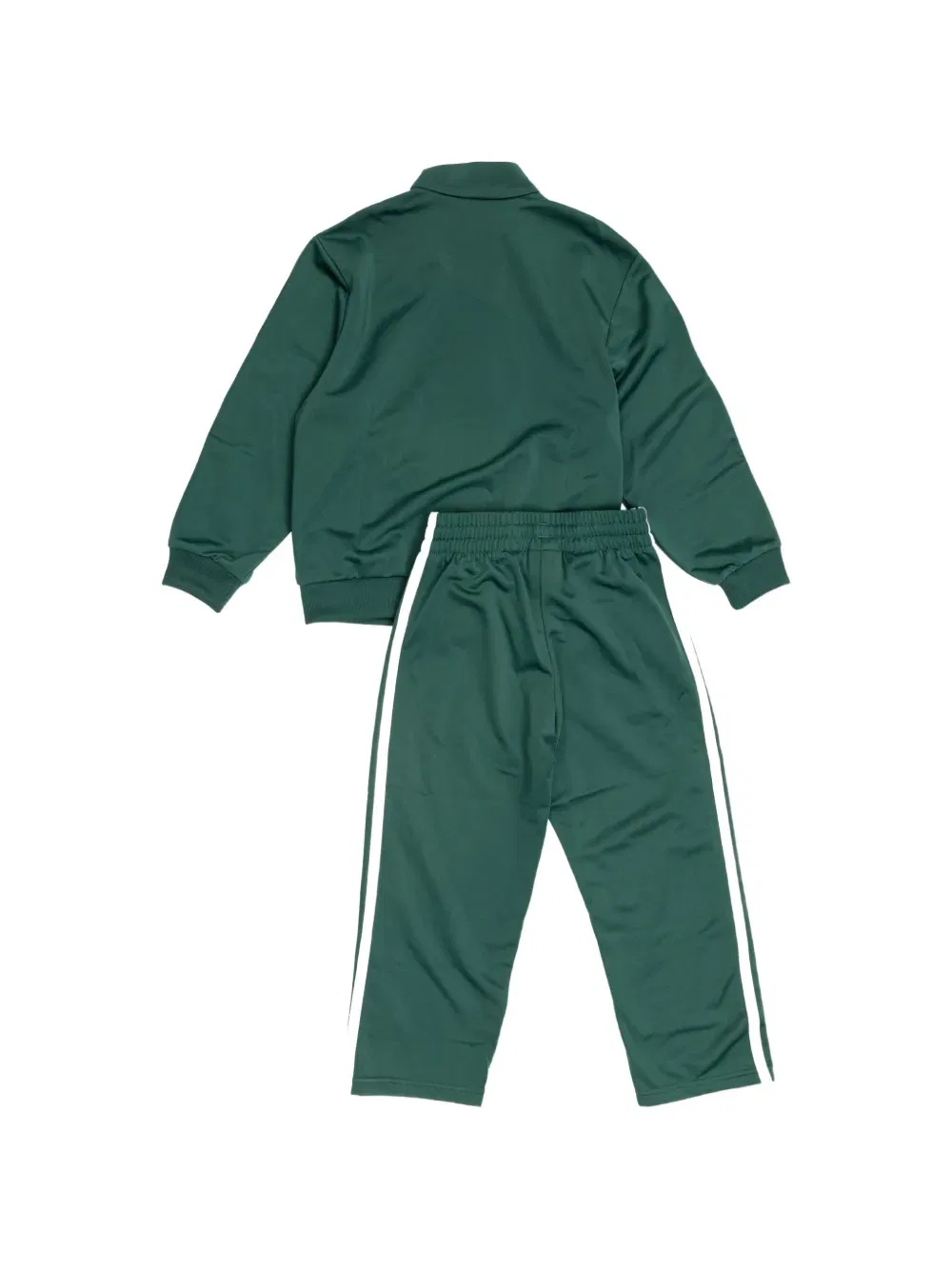 Спортивный костюм в полоску (комплект из двух штук) Adidas Kids, зеленый — фото 2