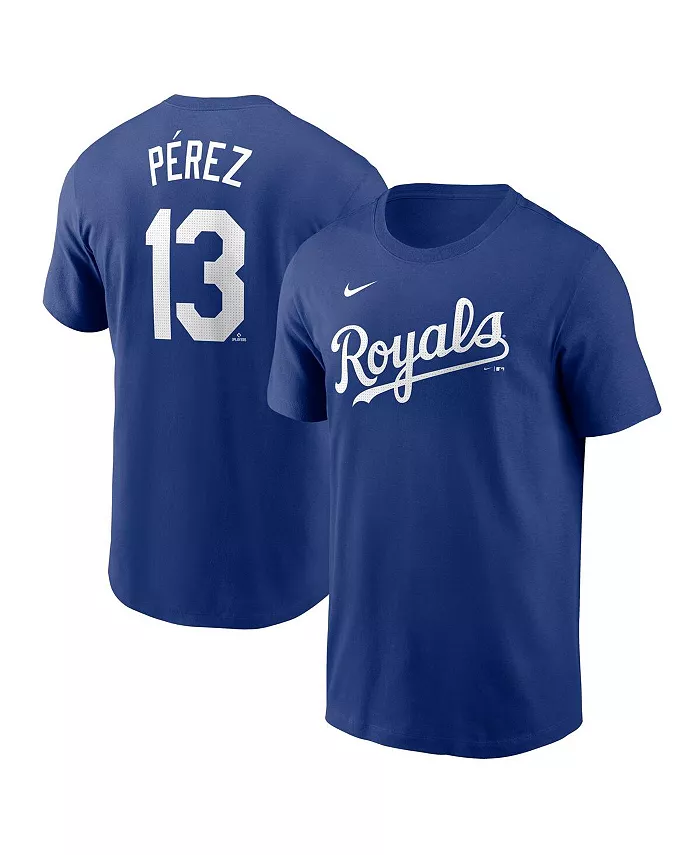 

Мужская футболка Salvador Perez Royal Kansas City Royals с именем и номером Fuse Nike