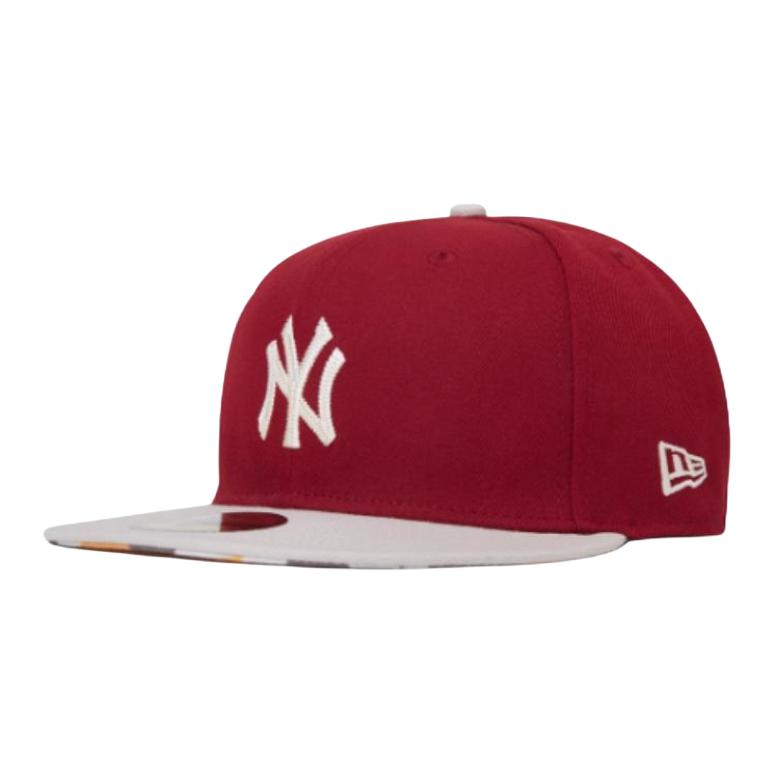 

New Era Кепка 59FIFTY из полиэстера унисекс красная/слоновая кость