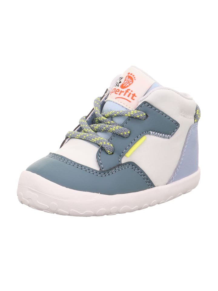 

Кроссовки на шнуровке superfit, цвет blau/gelb