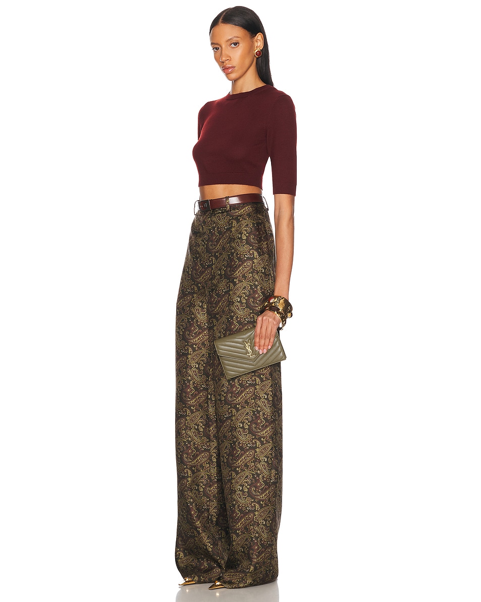Чехол для кредитных карт Zipped Fragments Saint Laurent, Strong Moss — фото 2