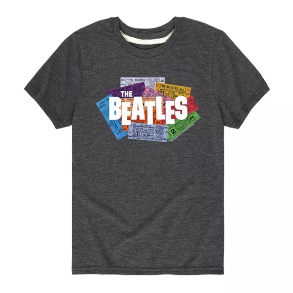 

Футболка с принтом The Beatles для мальчиков 8-20 лет Licensed Character, серый