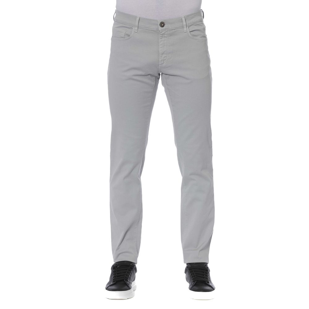 

Серые хлопковые мужские джинсы Trussardi jeans
